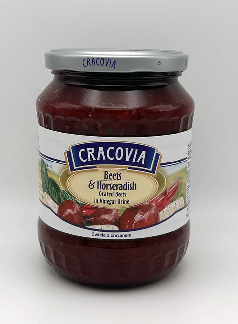 Cracovia Beets & Horseradish (Grated Beets in Vinegar Brine)