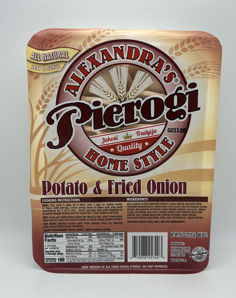 Potato & Fried Onion Pierogi