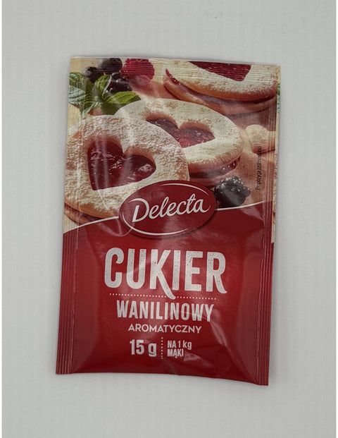 Packet of vanilla sugar, Opakowanie cukru waniliowego.