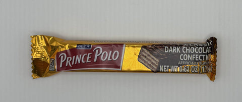 Prince Polo Classic Dark Chocolate Wafer Bar in gold wrapper – Polish dark chocolate wafer.