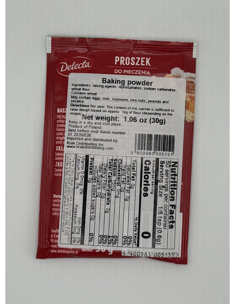 Delecta Proszek Do Pieczenia, Polish Packet of Baking Powder