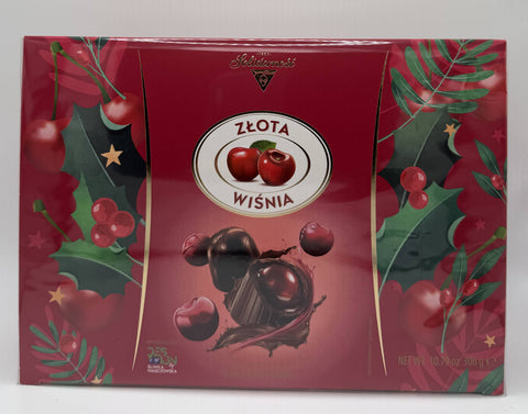 Solidarność Złota Wiśnia Golden Cherry Chocolates – Front Packaging