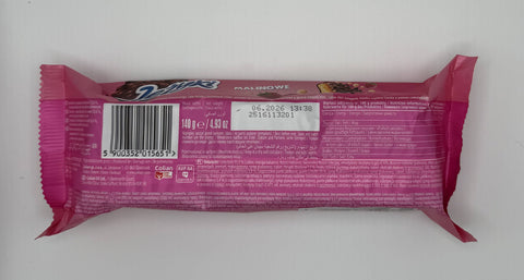 Goplana Jeżyki Malinowe Raspberry Cookies Back Packaging – Ingredients and Nutrition